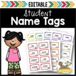 Editable Name Tags - Pre-K Pages