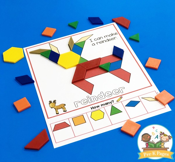 Holiday Pattern Block Mat Bundle Pre K Pages