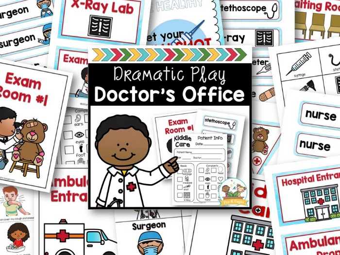 Doctor's Office Dramatic Play Free Printables