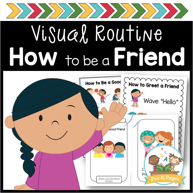 How to Be a Good Friend Visual Routine PreK Pages