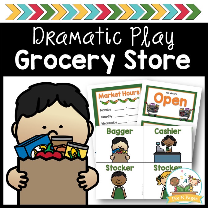 Dramatic Play Grocery Store PreK Pages