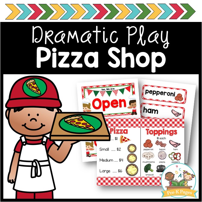 Printable Dramatic Play Pizza Shop