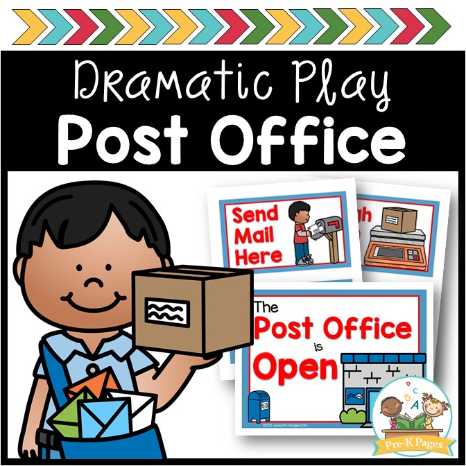 Dramatic Play Post Office Pre K Pages