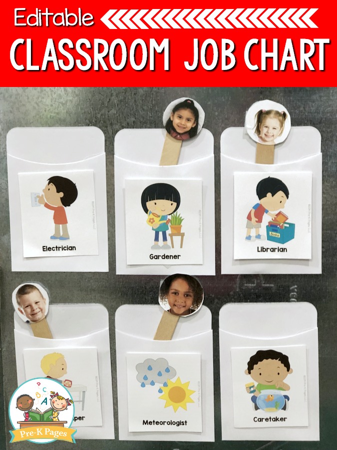 Diy Classroom Helpers Job Chart