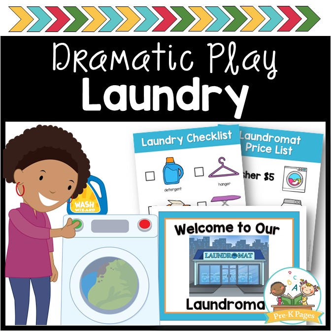 Laundry Dramatic Play PreK Pages