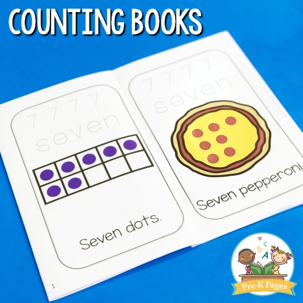 Counting Books - Pre-K Pages
