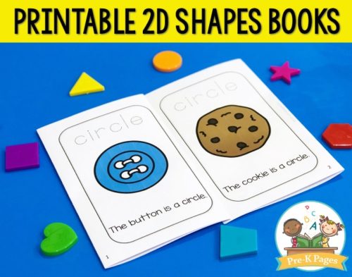 2D Shapes Books - Pre-K Pages