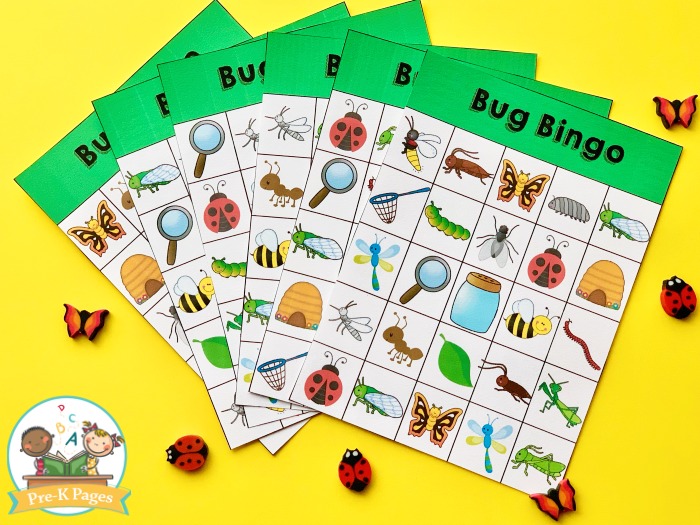 Bug Bingo-peli lapsille