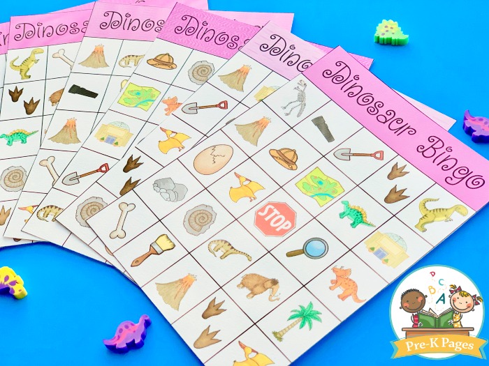 dinosaur bingo game printable