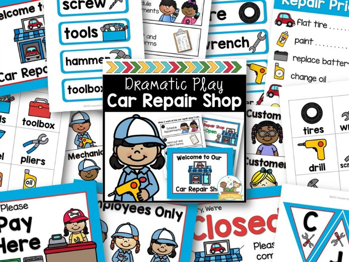 car-repair-shop-dramatic-play-pre-k-pages