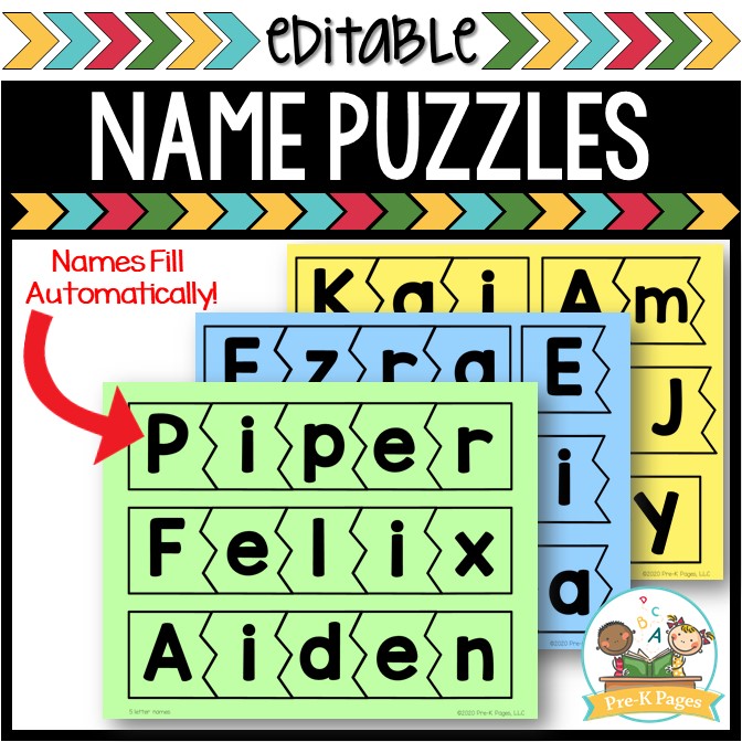 Name Puzzles Printable Printable World Holiday