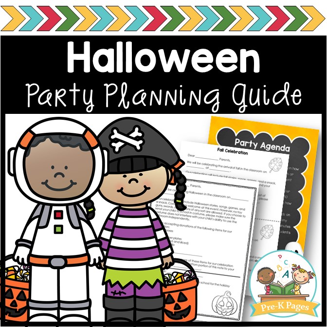 Halloween Party Tisk Poznámek a Plánování Průvodce