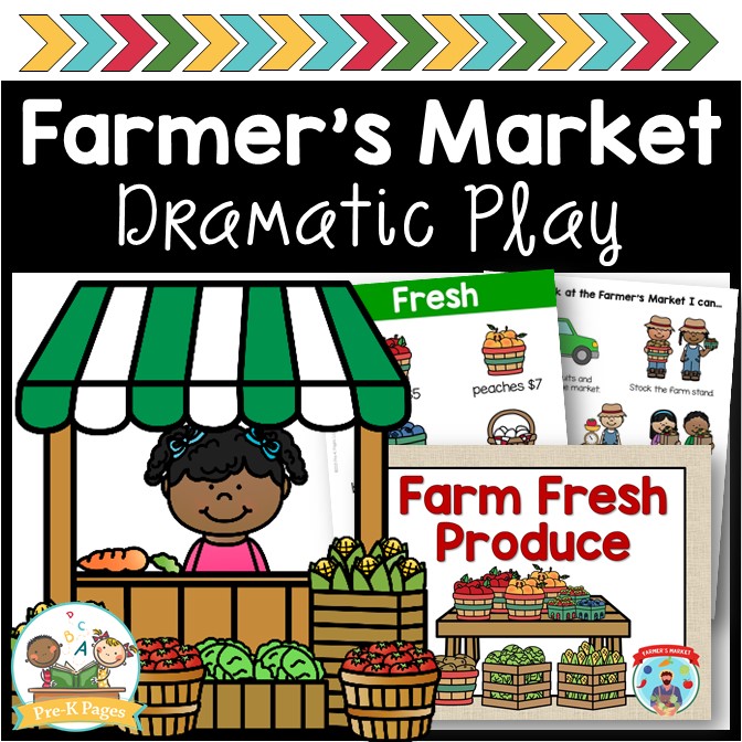 Farmers Market Dramatic Play Printable Props