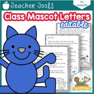 Classroom Mascot Parent Letters for Preschool