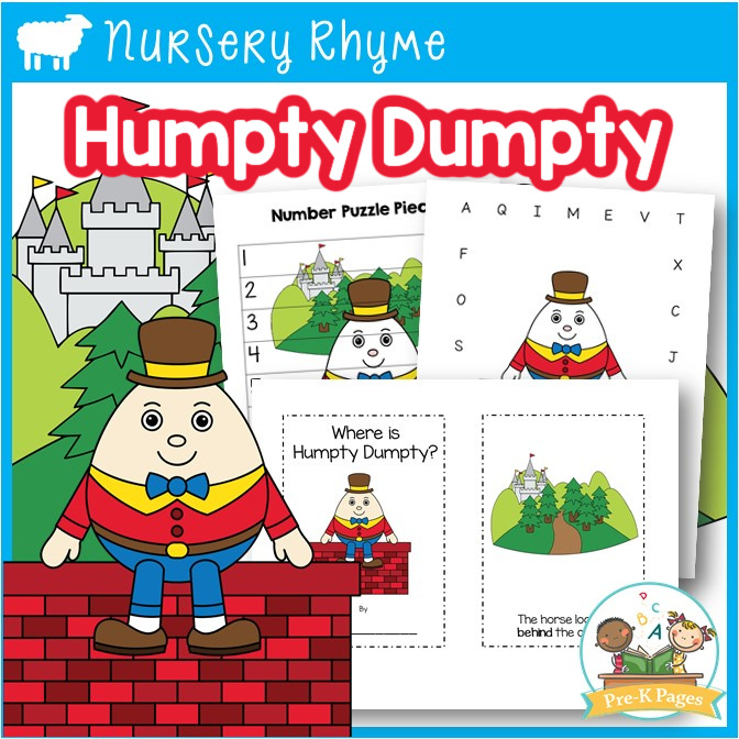 Humpty Dumpty Nursery Rhyme Theme in Preschool