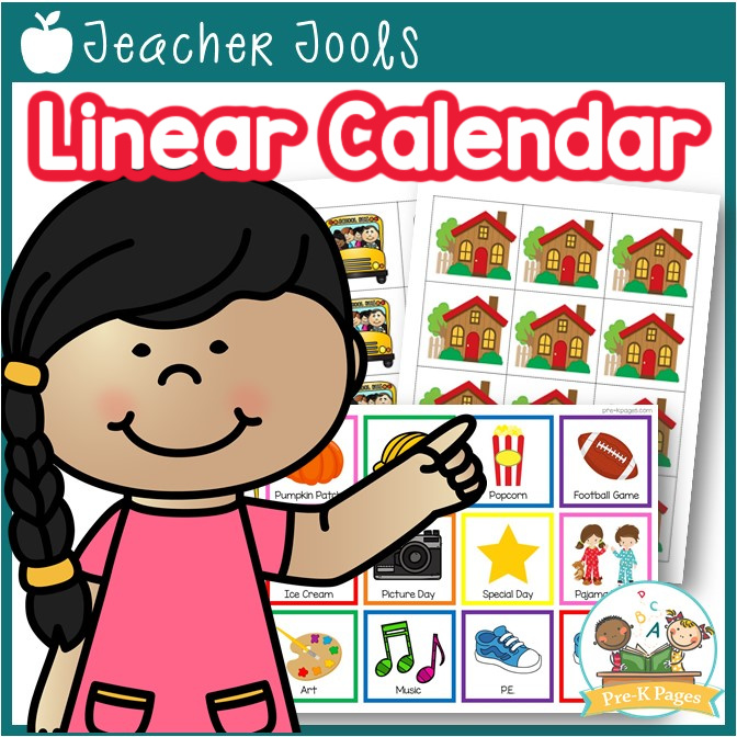 Linear Calendar Kit PreK Pages