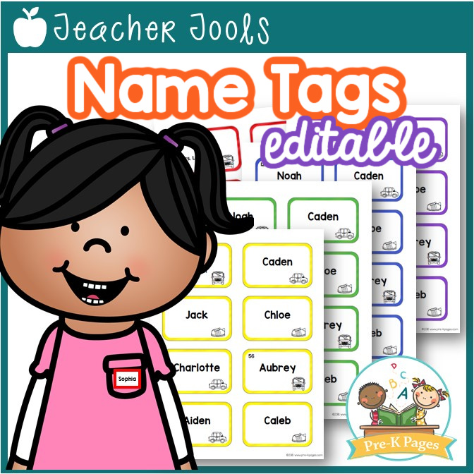 Editable Name s Pre K Pages