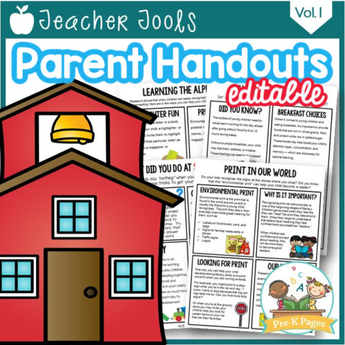 Fine Motor Skills Parent Handout - Pre-K Pages