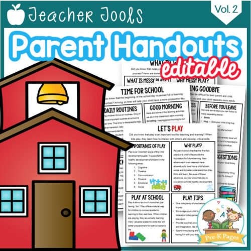 Fine Motor Skills Parent Handout - Pre-K Pages