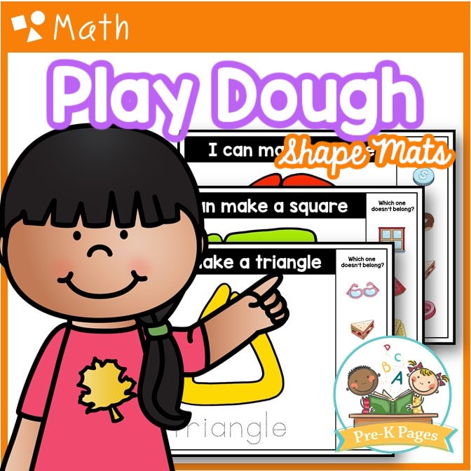 Play Dough Shape Mats