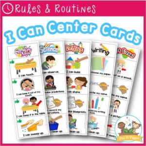 “I Can” Center Task Cards
