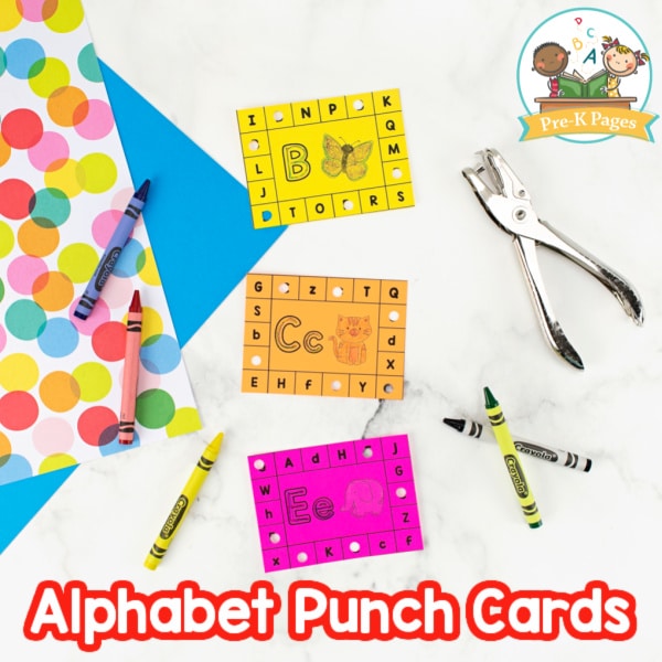 Alphabet Fine Motor Punch Cards 