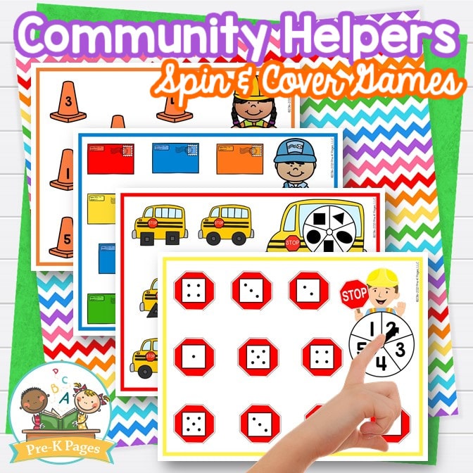 community helpers math activities for preschool